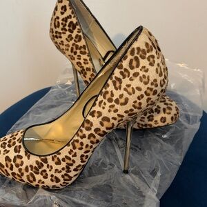 Leopard Print Stiletto Heels